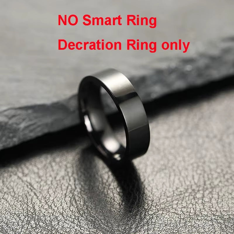 R09 Smart Ring Men Women with Charging Case,Heart Rate Blood Oxygen,Skin Temperature Monitor,5Atm Waterproof for Android Ios