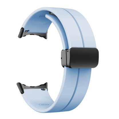 Silicone Strap for Google Pixel Watch 2 Magnetic Folding Buckle Wristband Soft Sport Bracelet for Google Pixel Watch Band Correa