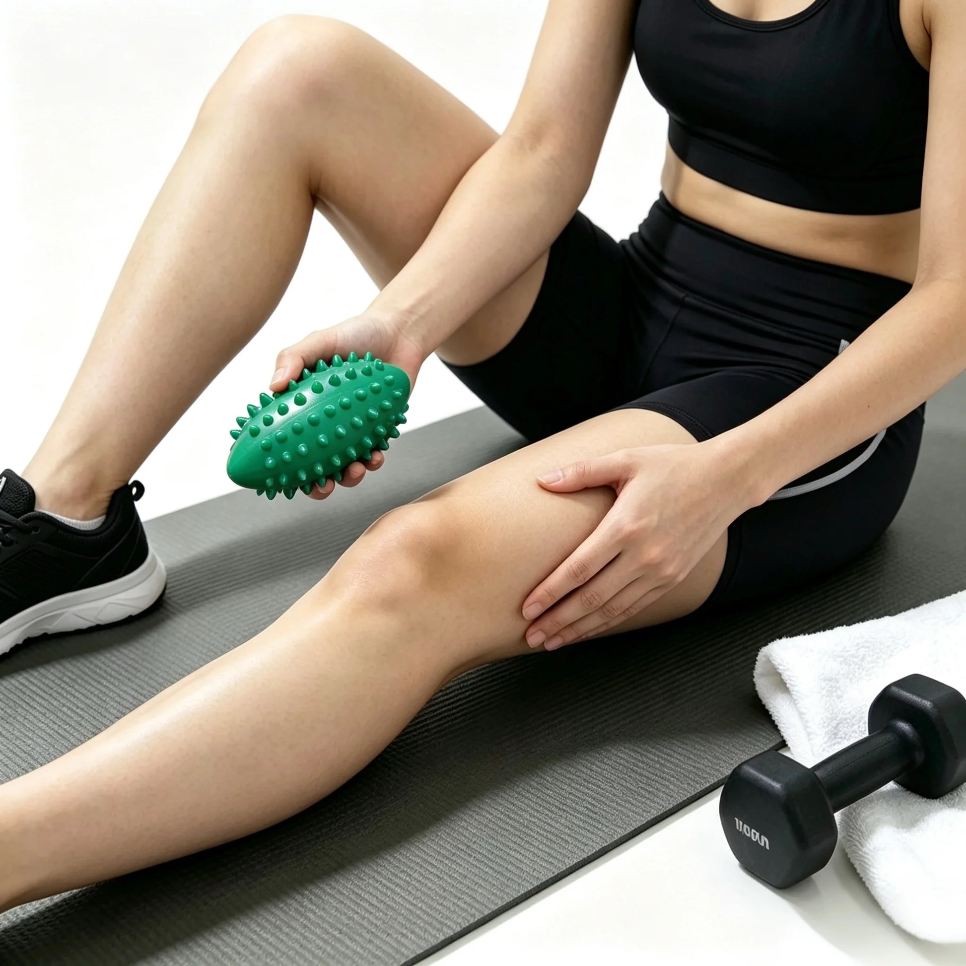 1PC Spiky Foot Massage Ball Yoga Workout Ball Portable Daily Tool for Regular Muscle Rubbing during Fitness Sessions