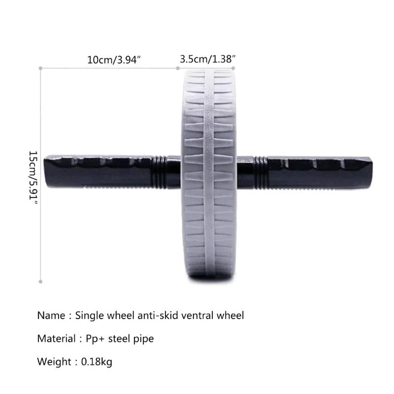 1Pcs Abdominal Wheel Strong Load Bearing Non-Slip Roller Strengthen Muscle Exercise Equipment Fitness Training Home Use Silent