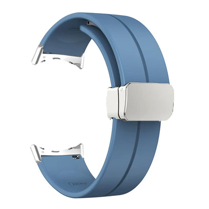 Silicone Strap for Google Pixel Watch 2 Magnetic Folding Buckle Wristband Soft Sport Bracelet for Google Pixel Watch Band Correa