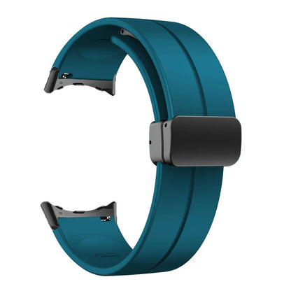 Silicone Strap for Google Pixel Watch 2 Magnetic Folding Buckle Wristband Soft Sport Bracelet for Google Pixel Watch Band Correa