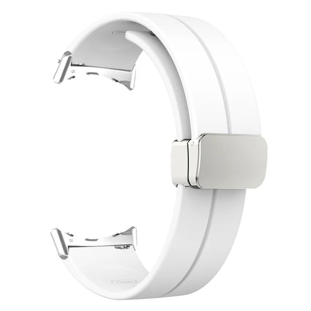 Silicone Strap for Google Pixel Watch 2 Magnetic Folding Buckle Wristband Soft Sport Bracelet for Google Pixel Watch Band Correa