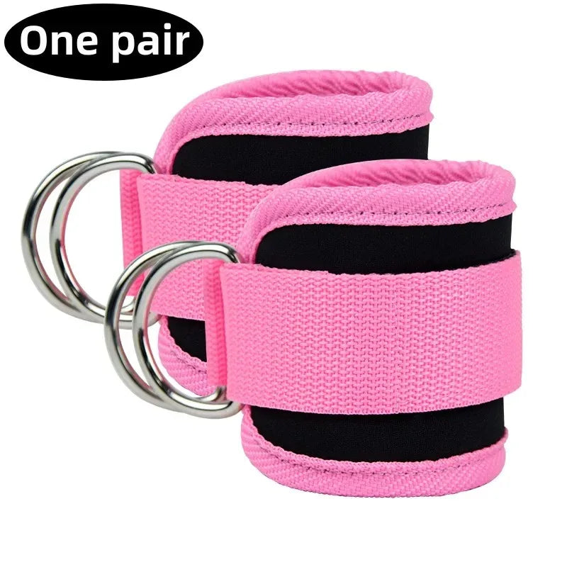 TPE Resistance Bands Ankle Straps Fitness Set D-Ring Support Ankle Cuffs Yoga Gym Equipment Guard Leg Strength Safety Extensions