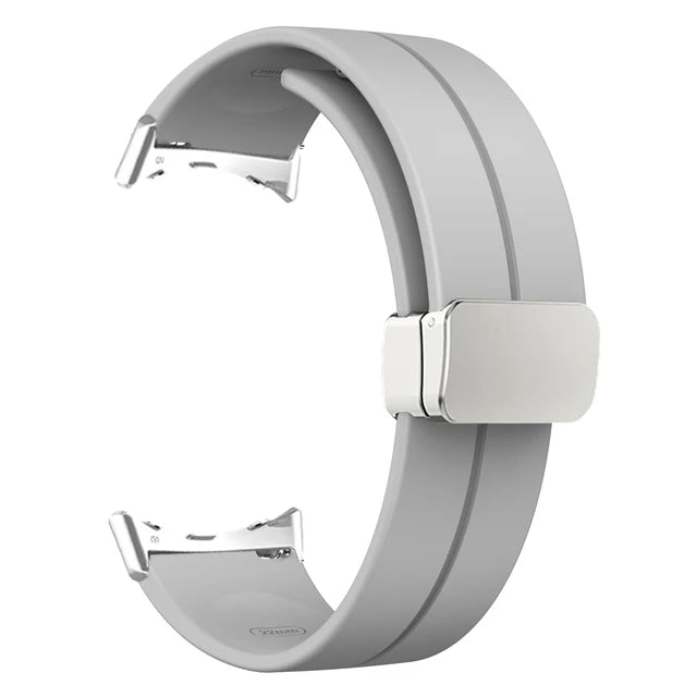 Silicone Strap for Google Pixel Watch 2 Magnetic Folding Buckle Wristband Soft Sport Bracelet for Google Pixel Watch Band Correa