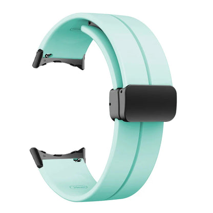 Silicone Strap for Google Pixel Watch 2 Magnetic Folding Buckle Wristband Soft Sport Bracelet for Google Pixel Watch Band Correa