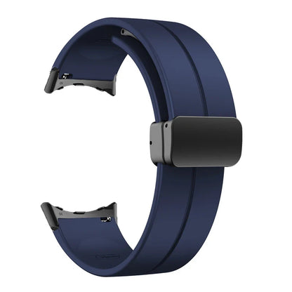 Silicone Strap for Google Pixel Watch 2 Magnetic Folding Buckle Wristband Soft Sport Bracelet for Google Pixel Watch Band Correa