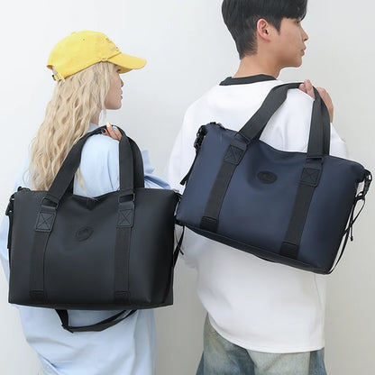 Travel Bag Men'S and Women'S Tote Bag Large Capacity Travel Duffel Yoga Exercise Oxford Cloth Waterproof Fitness Bag