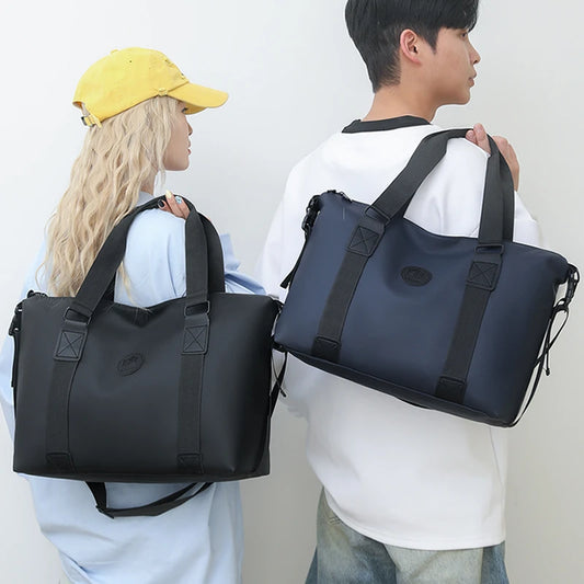 Travel Bag Men'S and Women'S Tote Bag Large Capacity Travel Duffel Yoga Exercise Oxford Cloth Waterproof Fitness Bag