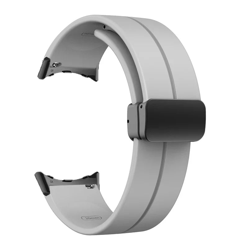 Silicone Strap for Google Pixel Watch 2 Magnetic Folding Buckle Wristband Soft Sport Bracelet for Google Pixel Watch Band Correa