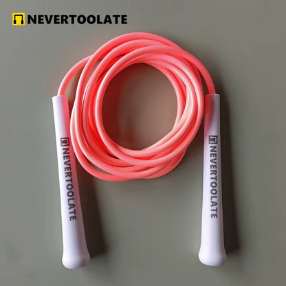 JR100-6 6 Mm Diameter PVC with THREAD CORE Skip Rope 15.5Cm Middle-Long Handle  GOOD QUALITY